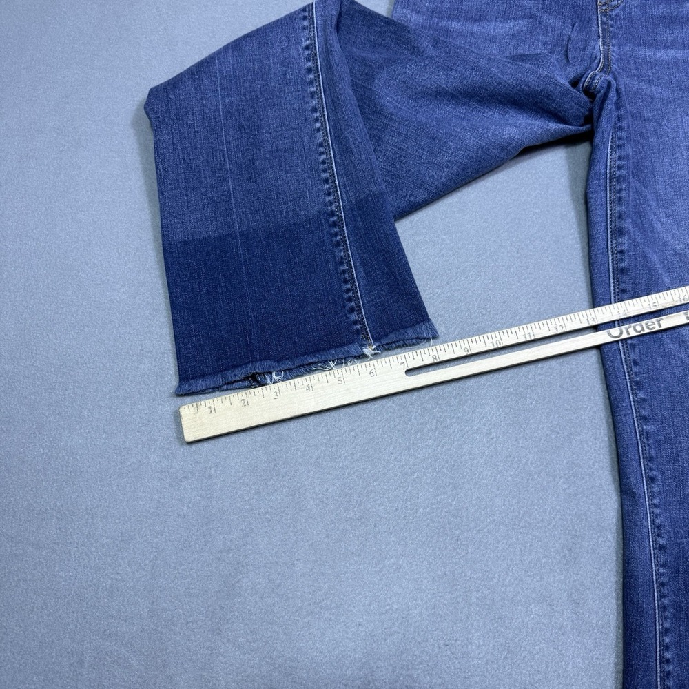 SPANX Blue High-Waist Ankle Flare Jeans - Picture 8 of 9